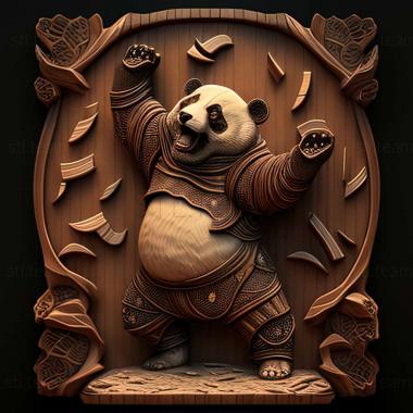 3D model Taichi Panda game (STL)